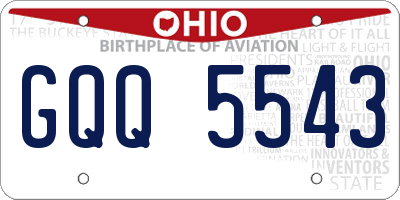 OH license plate GQQ5543