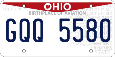 OH license plate GQQ5580
