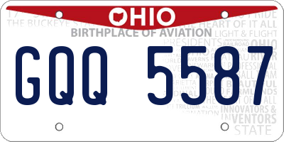 OH license plate GQQ5587