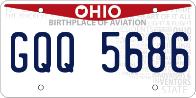 OH license plate GQQ5686
