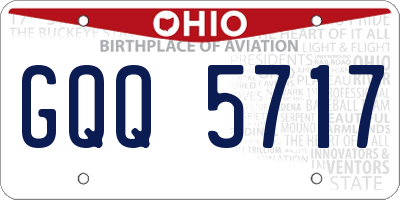OH license plate GQQ5717