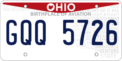OH license plate GQQ5726
