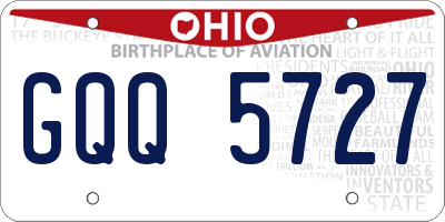 OH license plate GQQ5727