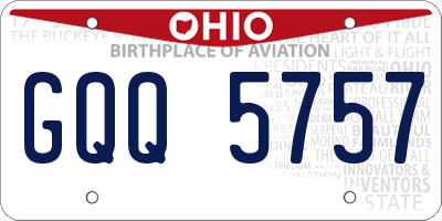 OH license plate GQQ5757