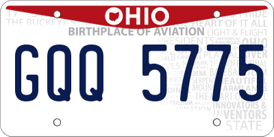 OH license plate GQQ5775