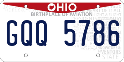 OH license plate GQQ5786