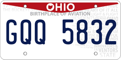 OH license plate GQQ5832
