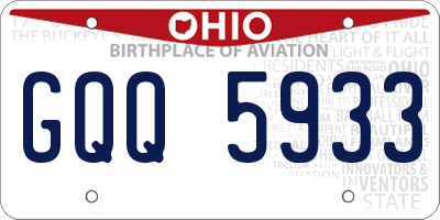 OH license plate GQQ5933