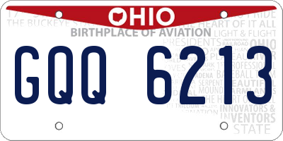 OH license plate GQQ6213