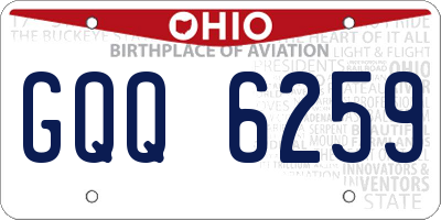 OH license plate GQQ6259