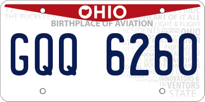 OH license plate GQQ6260