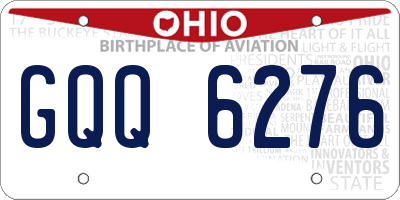 OH license plate GQQ6276