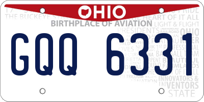 OH license plate GQQ6331
