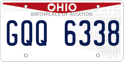 OH license plate GQQ6338