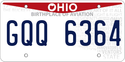OH license plate GQQ6364