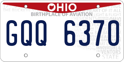 OH license plate GQQ6370