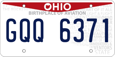 OH license plate GQQ6371