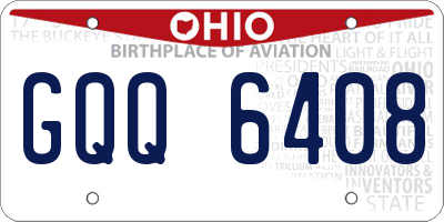 OH license plate GQQ6408