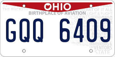 OH license plate GQQ6409