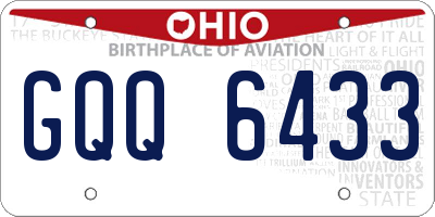 OH license plate GQQ6433