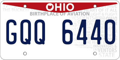 OH license plate GQQ6440