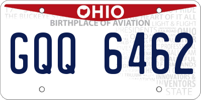 OH license plate GQQ6462