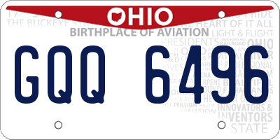 OH license plate GQQ6496