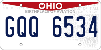 OH license plate GQQ6534