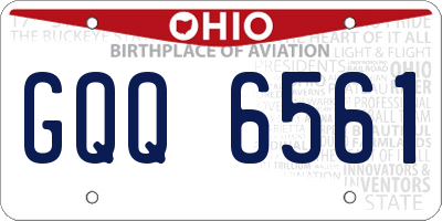 OH license plate GQQ6561