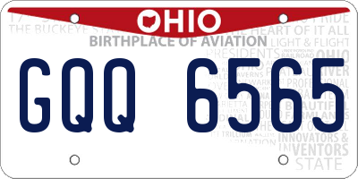 OH license plate GQQ6565