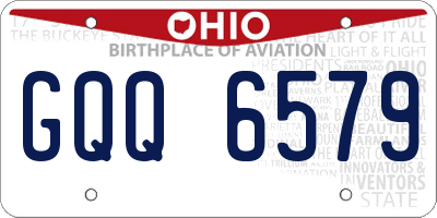 OH license plate GQQ6579