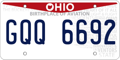 OH license plate GQQ6692