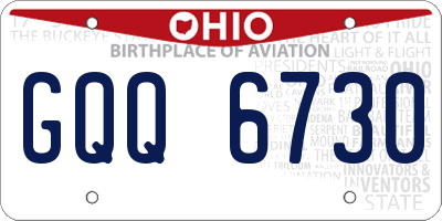 OH license plate GQQ6730