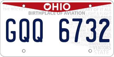 OH license plate GQQ6732