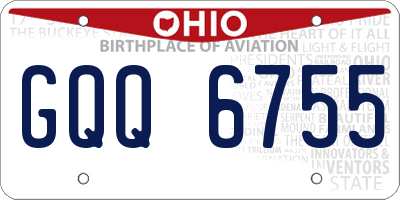 OH license plate GQQ6755