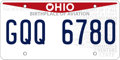 OH license plate GQQ6780