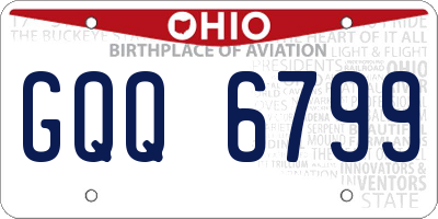 OH license plate GQQ6799