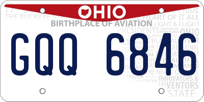 OH license plate GQQ6846