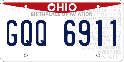OH license plate GQQ6911