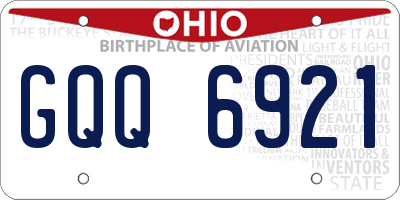 OH license plate GQQ6921