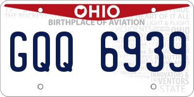 OH license plate GQQ6939