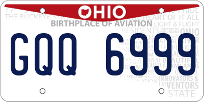 OH license plate GQQ6999
