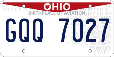 OH license plate GQQ7027