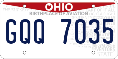 OH license plate GQQ7035