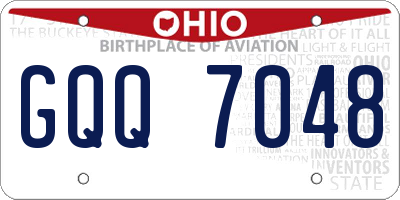 OH license plate GQQ7048