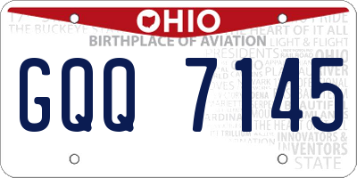 OH license plate GQQ7145