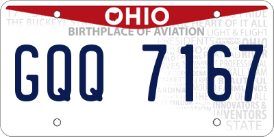 OH license plate GQQ7167
