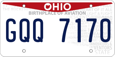 OH license plate GQQ7170
