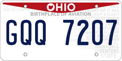 OH license plate GQQ7207