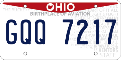 OH license plate GQQ7217